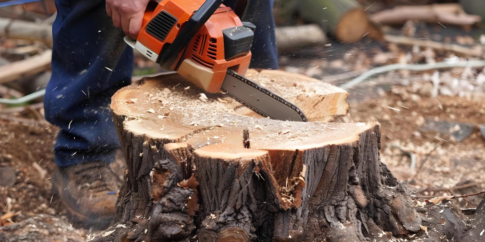 élagueur professionnel réalisant un abattage d'arbre par démontage en hauteur