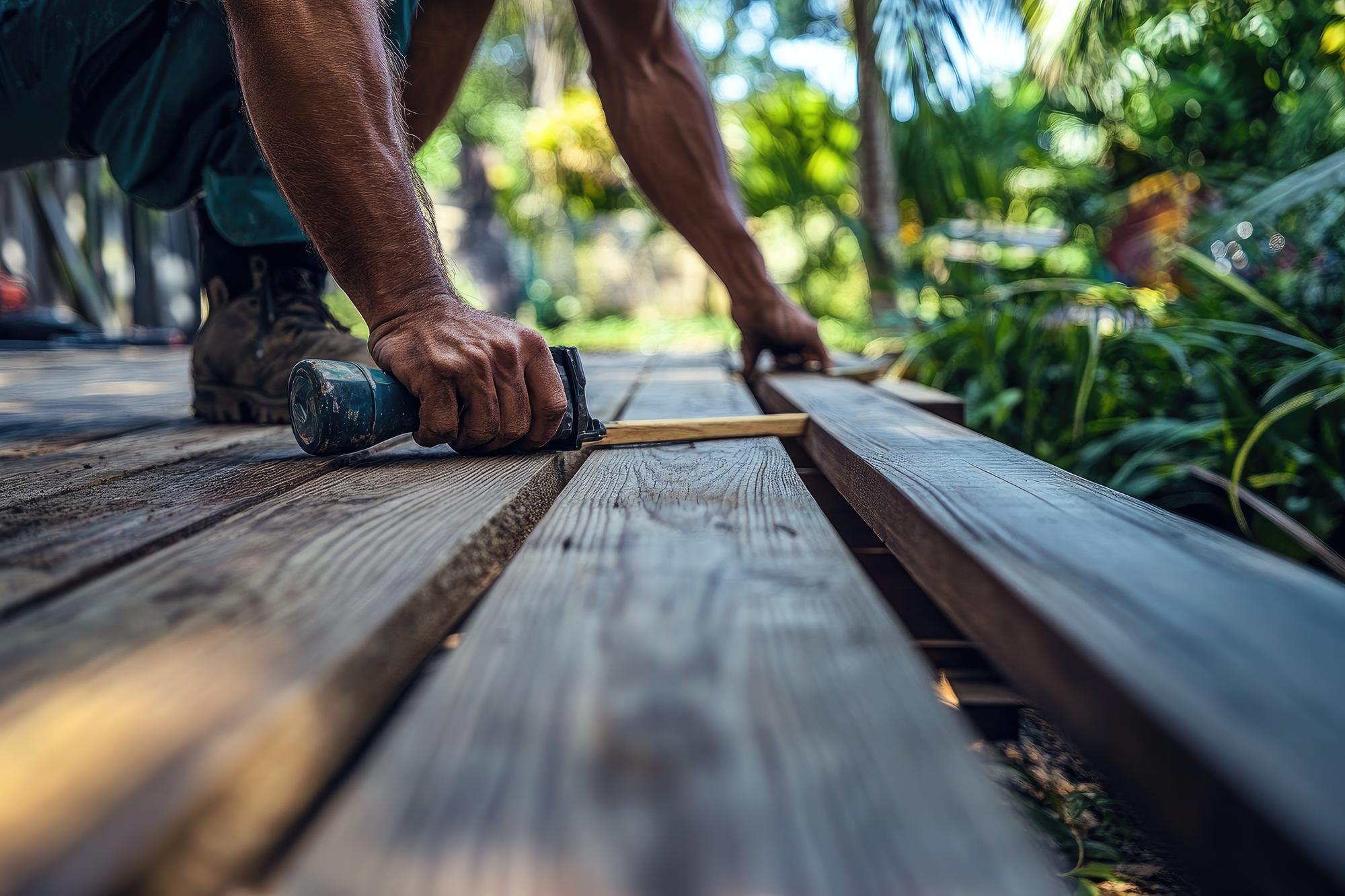 Bois exotiques pour terrasse durable et esthétique : le guide complet pour choisir la meilleure essence selon votre climat, usage et budget 2 pose de lames terrasse bois exotique cumaru par un paysagiste professionnel
