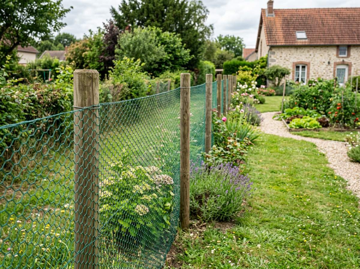 Clôture jardin pas chère : comparatif des matériaux, prix au mètre et conseils pour délimiter votre jardin à petit budget 2 grillage rigide plastifié pour clôture jardin pas cher