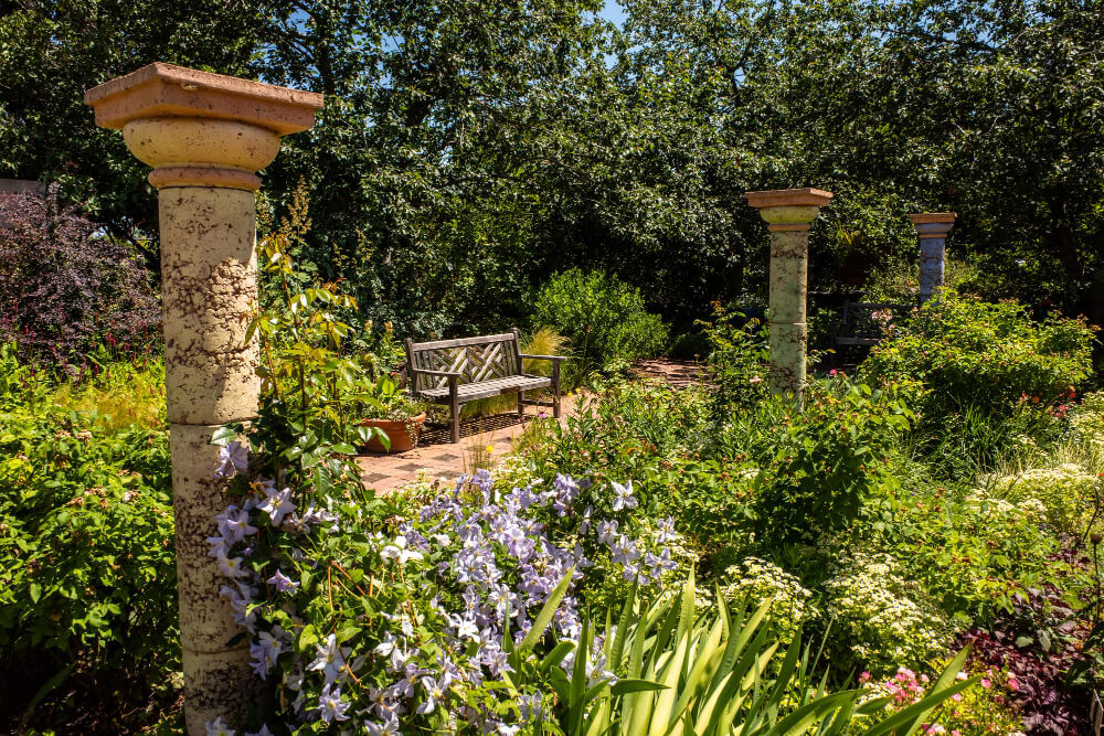 Jardin méditerranéen : aménagement avec plantes, pierre et gravier pour un espace durable